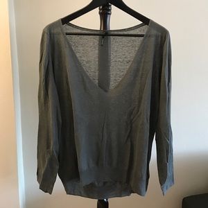 Theyskens' Theory sheer dark grey top