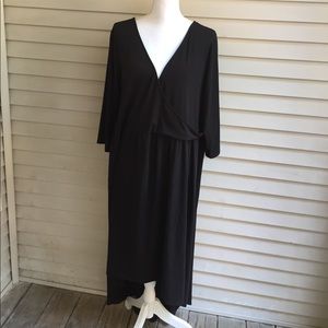 Torrid Black Hi-Lo Wrap Dress