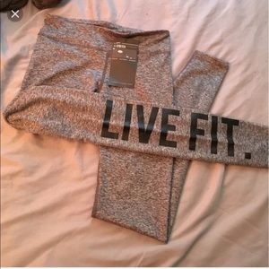 Livefit grey/black leggings *NEVER WORN*