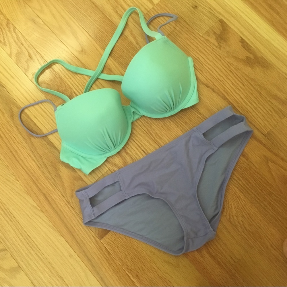 Aerie blue bikini set