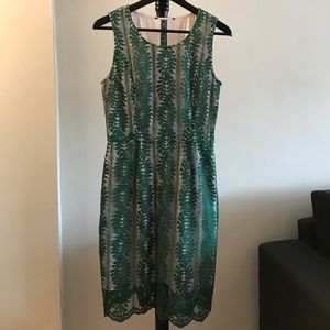 NEW forest green lace dress