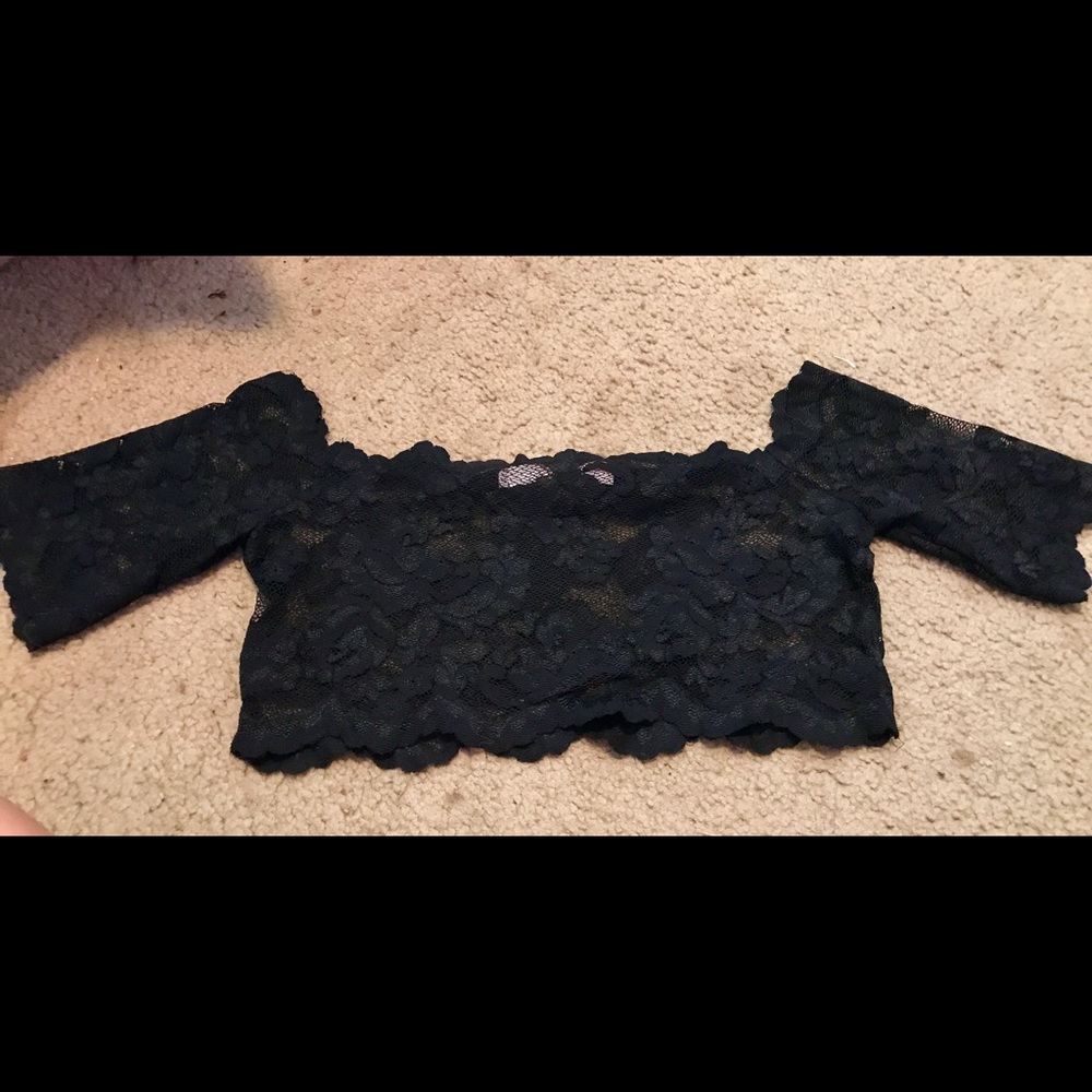 Black lace Victoria secret shirt (L)