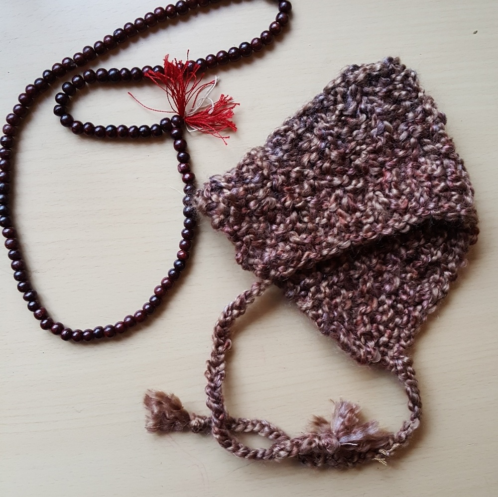 baby handmade cozy bonnet