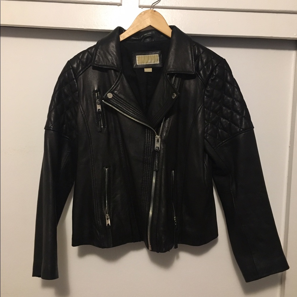 GORGEOUS Michael Kors Leather Jacket (XL)