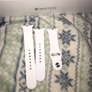 Authentic silicone Apple Watch band