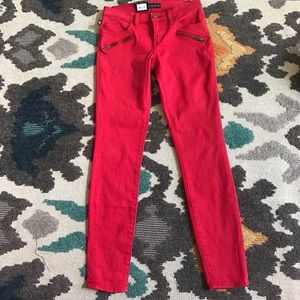 ROCK & REPUBLIC Denim RED  Leggings Size 4