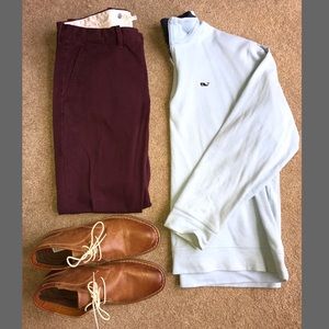 J Crew Maroon Sutton Chino 32x32