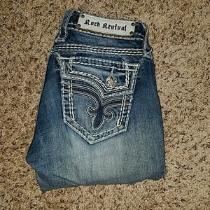 Rock Revival skinny jeans with patches