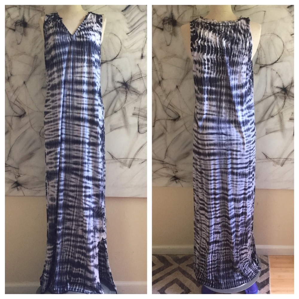 Velvet Brand Shibori Tie Dye Maxi Dress M
