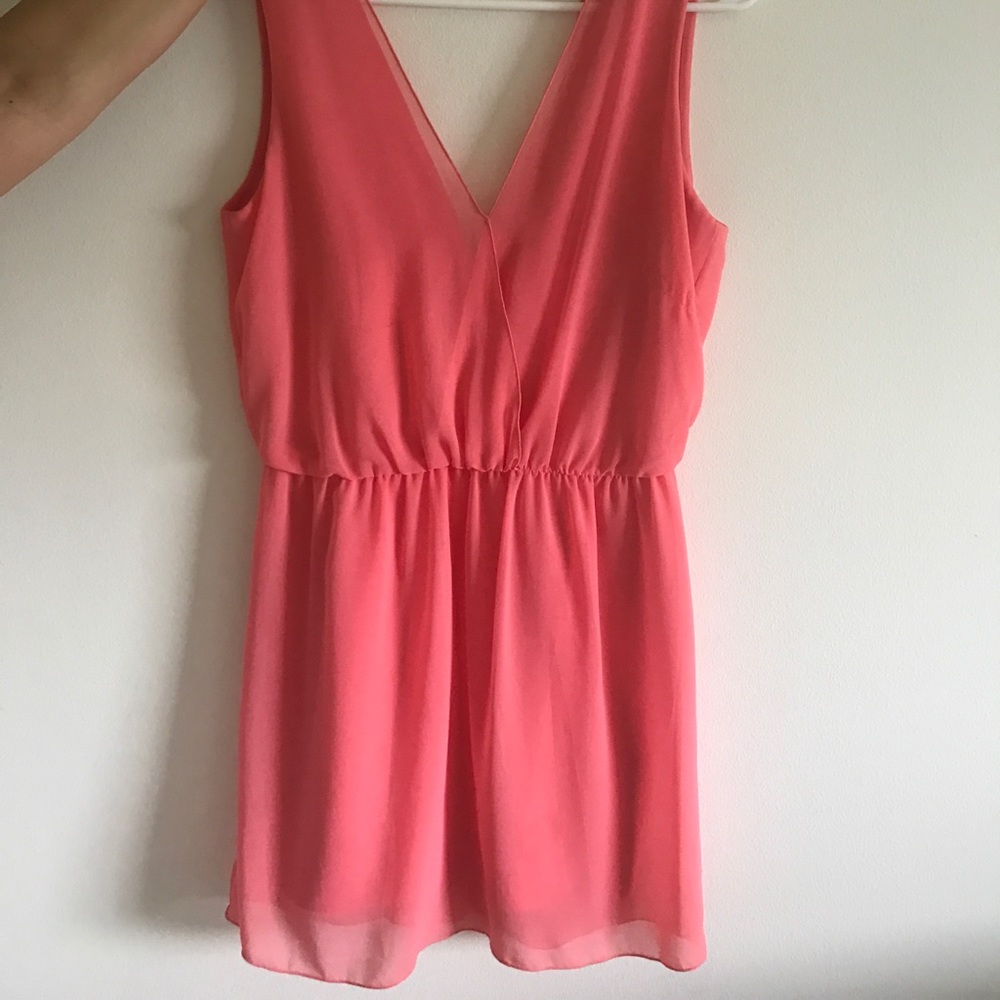 Pink layered dress