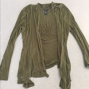 Forrest green light cardigan