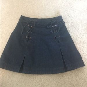 Free people jean skirt