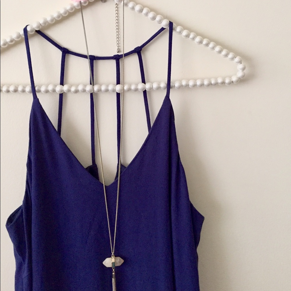 NWOT Navy Swing Dress