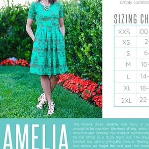 Lularoe xs amelia dress
