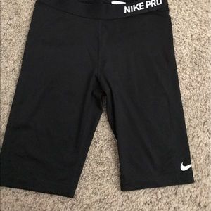 Nike pro compression shorts. Large