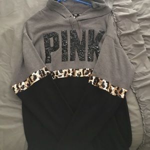 Victoria's Secret PINK sequined hoodie