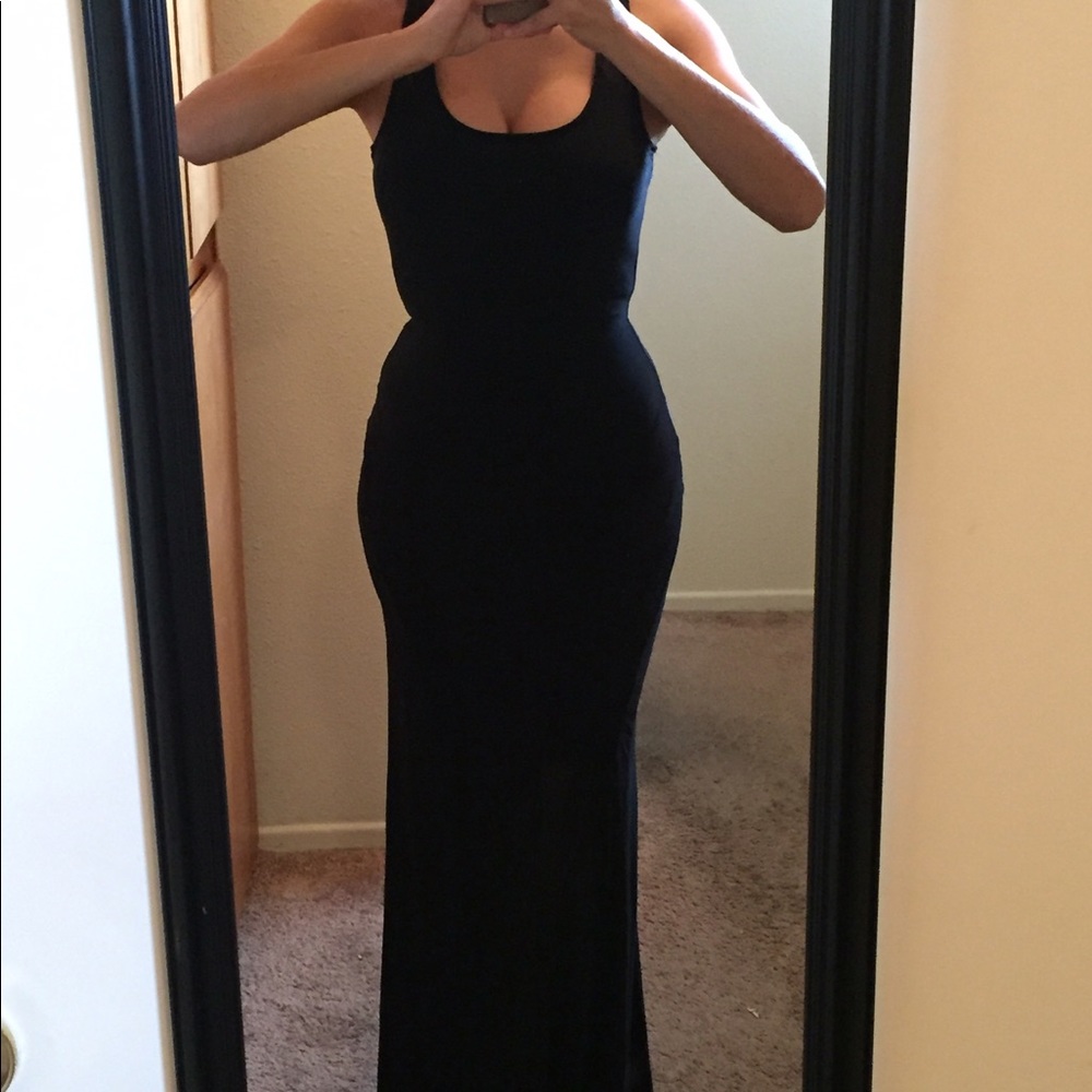 Long black dress