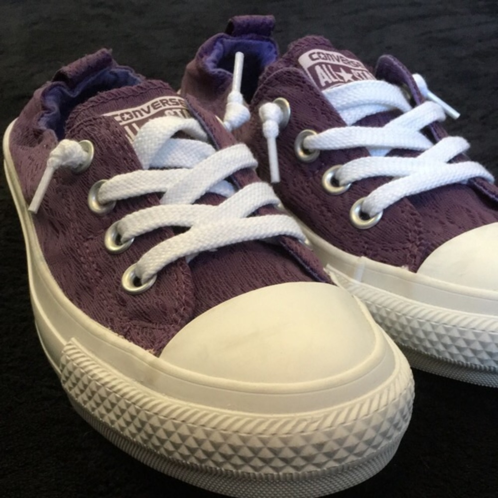 Purple Converse Shoes! NWT :D