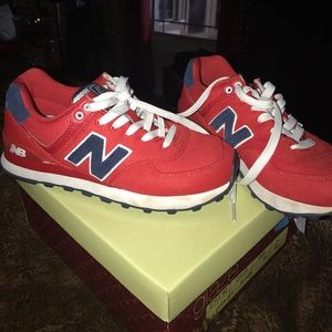 Red New balance sneakers