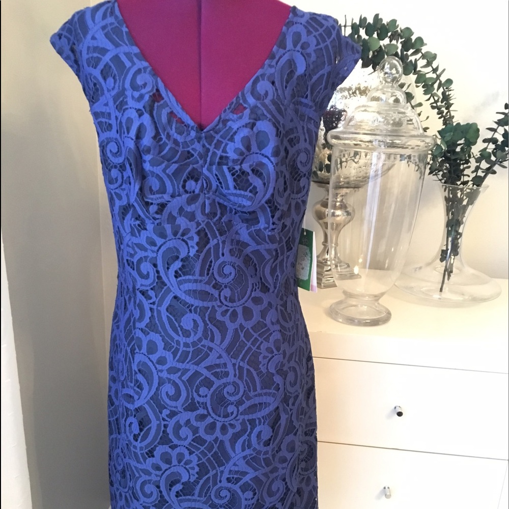 Lilly Pulitzer Navy Blue Lace Shift