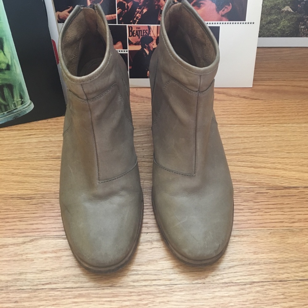 J Brand leather boots army green