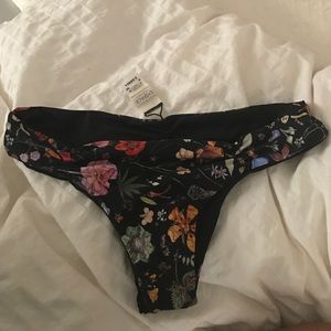 L SPACE FLORAL BIKINI BOTTOMS