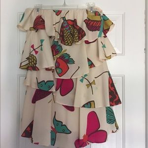 Judith March strapless butterfly dress