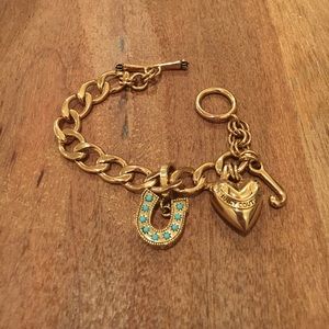 Juicy Couture Charm Bracelet with Horseshoe Charm