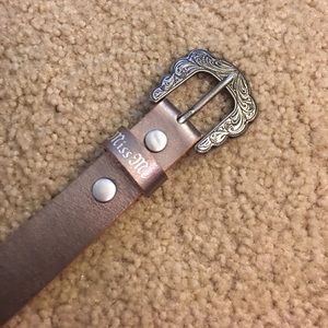 Silver miss me Belt