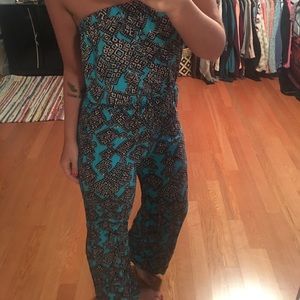 Charlotte Russe tribal print romper