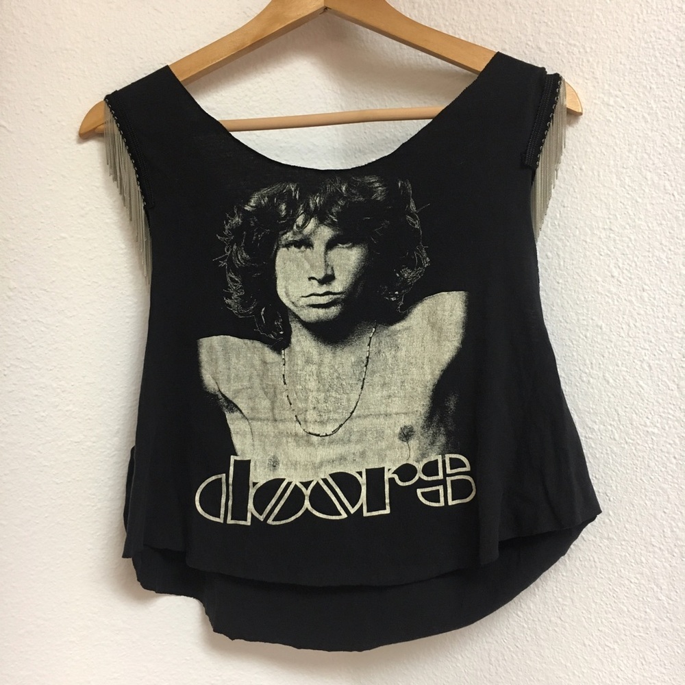 Vintage Doors Embellished Crop Top