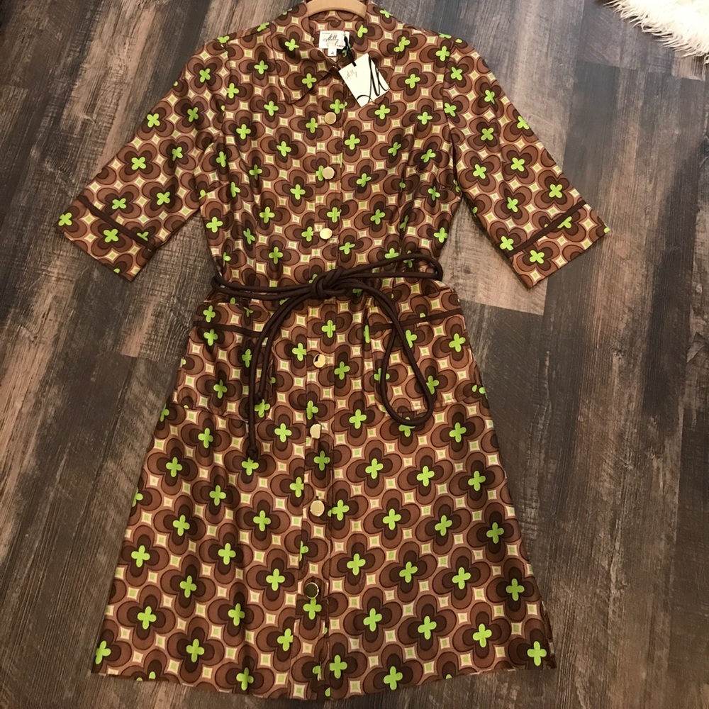 NWT Milly of New York A line shirt dress sz 4