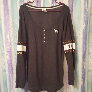 PINK oversize jersey tunic