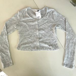 long sleeve crop top