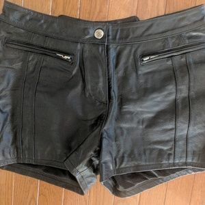NWOT Harley-Davidson leather shorts