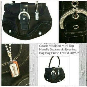 Coach small evening clutch crystal embellishments