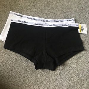 Black and White Calvin Klein Boyshort