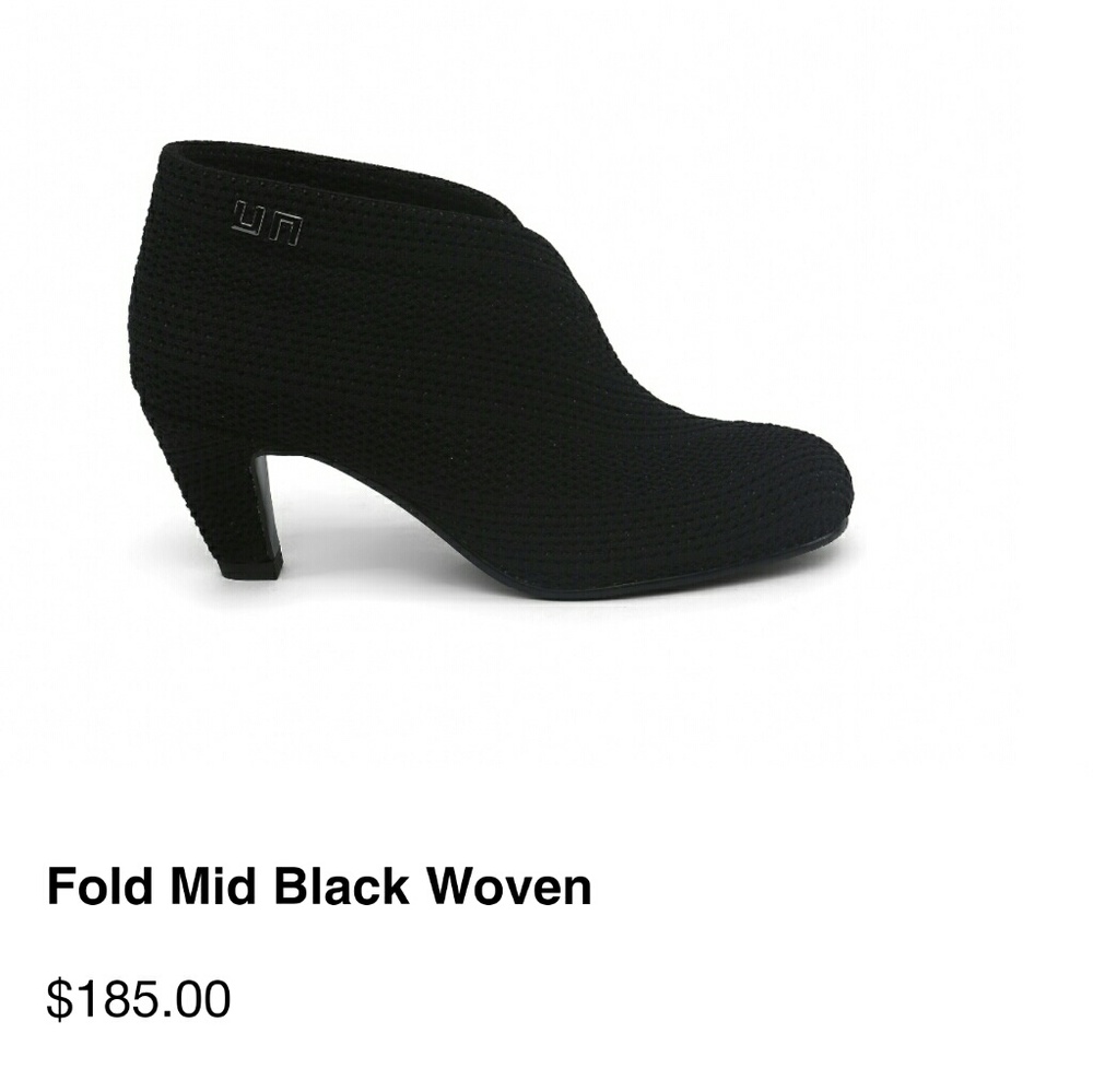 Black United Nude Fold Bootie