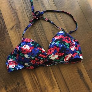 Multi-Color Flower Swimsuit Top