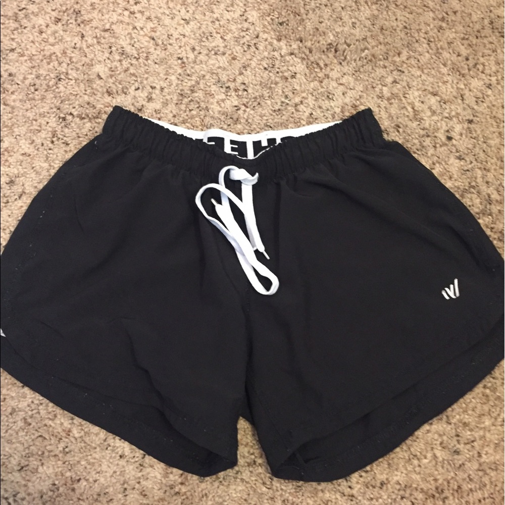 Black "cheer" shorts