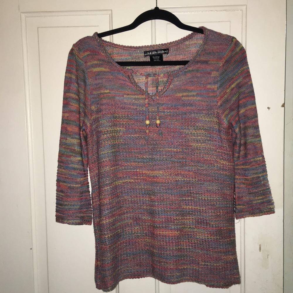 Multi colored summer sweater - size small