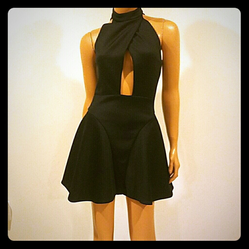 SEXY NEVER WORN REVOLVE NBD DRESS BLACK SMALL