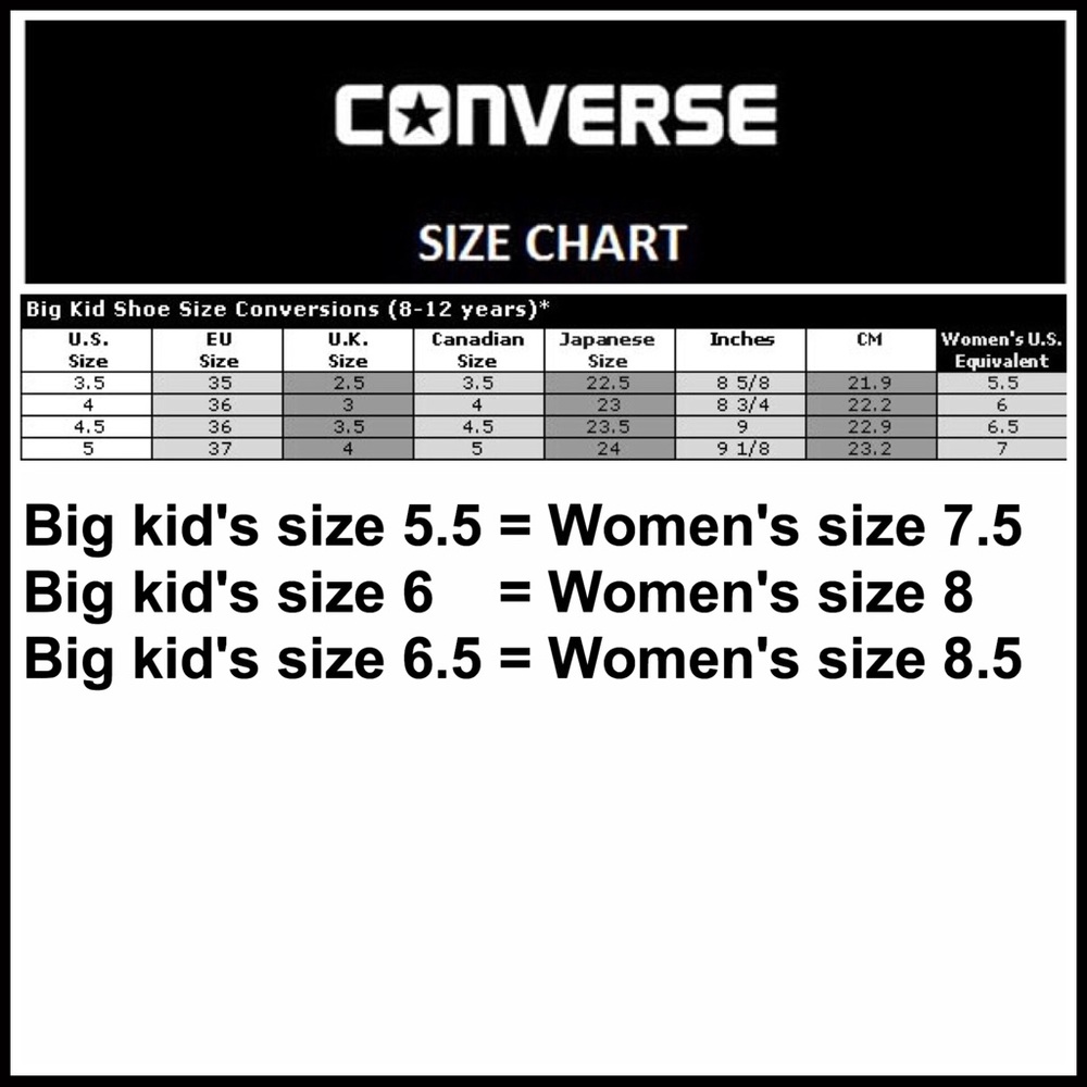 ❗️1-HOUR SALE❗️CONVERSE SNEAKERS Low Tops Oxfords - Picture 7 of 8