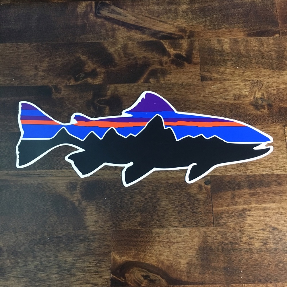 Patagonia Fitz Roy Trout Sticker Decal 8"
