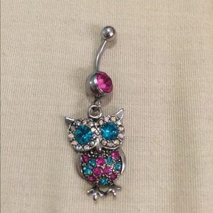 Gorgeous Owl Belly button ring