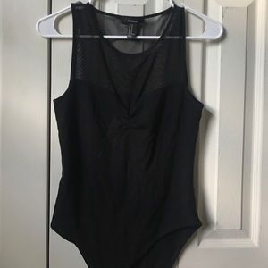 Black Mesh Bodysuit