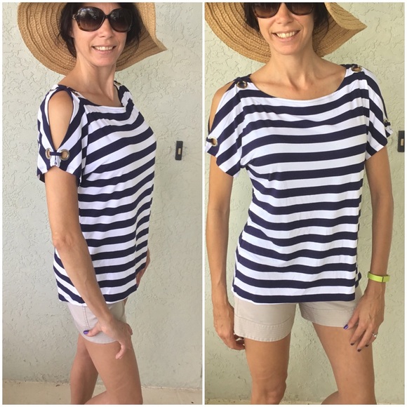 Cable & Gauge Tops - 🔥SALE🔥 Navy and White Stripe Top