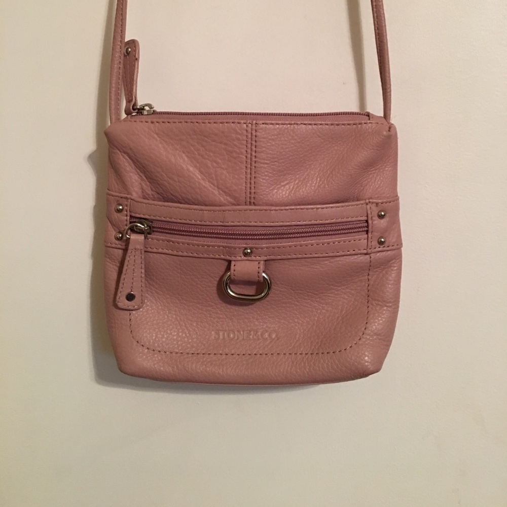 Leather cross body bag