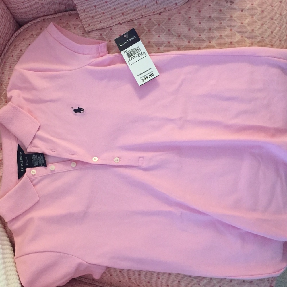 Ralph Lauren light pink collared shirt