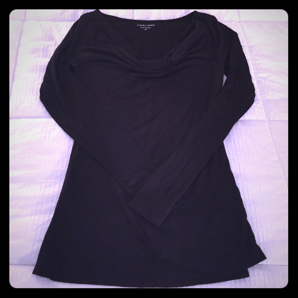 Guess by Marciano long sleeve cowl neck top